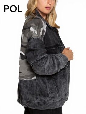 POL CAMO PATCHWORK JACKET